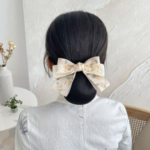 New Chinese Style Hair Accessories Womens Professional Work Hair Net Nurse Pinned up Hair Bank Staff Headwear Top Clip