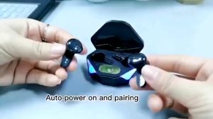 Tws X15 headset bluetooth gaming stereo mikrofon headset nirkabel full bass layar led