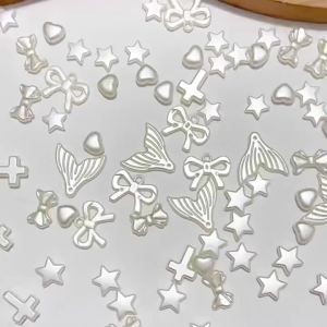 14mm 100pcs White Butterfly Shaped Acrylic Beads Suitable for DIY Various Bracelets Necklaces for Jewelry Accessories