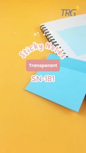 TRG Transparant Paper Mini Memopad SN-181 - Kertas Memo Tempel Transparan Sticky Notes TRG