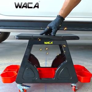 WACA เก้าอี้ช่างซ่อมรถ เก้าอี้ช่าง เก้าอี้สำหรับดูแล ซ่อมแซมรถยนต์ พร้อมถาดรองเครื่องมือด้านล่าง เก้าอี้นั่ง มีล้อเลื่อน รับน้ำหนักได้ดี เก้าอี้ (1ชุด) เก้าอี้ล้อเลื่อน 547 FSA