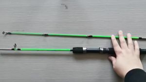 Solid Fishing Rods 1.2-3.0M  Eva Handle Carbon Fibre Ultralight 2 Sections Fishing Gear Spinning Rod