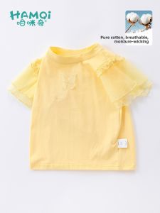 Hamqi | Summer New Cotton Princess Style Short Sleeve T-shirt for Girls