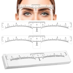 20/50/100 Pcs Eyebrow Ruler Stencils - Disposable Brow Ruler Sticker Brow Measuring Shaper Tool Eyebrow Mapping Makeup Tool