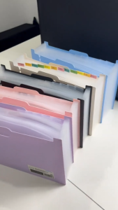 Long Expanding File Folder 13Pockets Expandable Desktop Organizer Document Storage Accordion File