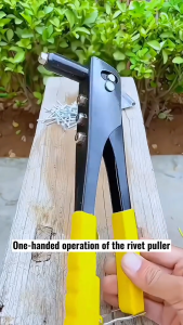 Mitsushi Paket Tang Rivet Hand Rivet 9.5 Inch Aluminium Tembakan Paku 4 Nozel Tang Ripet Hand Riveter Tools Kayu Paket