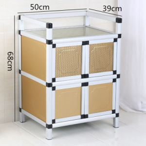 Economic Aluminum Alloy Stainless Steel Kitchen Cabinet Simple Bowl Stand Storage Rack Home Use Assembly Required Modern Style