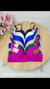 Bra Buka Depan Tally 8108 Pakai Kawat Size 34-40 Cup A-B Bra Cup Full Kawat Buka Depan Tally 8108