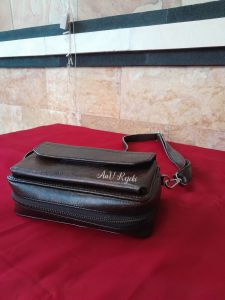 Tas Taji Velcro New Model (Cokelat Gelap)