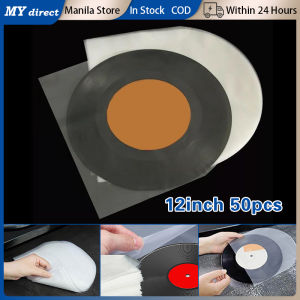 50pcs 12" Vinyl Record Inner Sleeves LP LD Record Protecter Plastic Anti-static Record Sleeves Clear