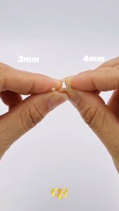 QPP Dozen Bundle Dealer Medical Earring Anti Allergic Cubic Zirconia 24 Karat Gold or Medical Grade Stainless Steel