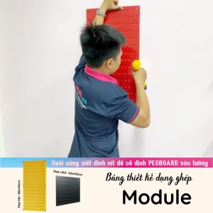 Bảng treo dụng cụ SMLIFE Pegboard vuông 40×40 Kẽm mạ