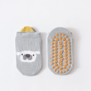 1/3/6 Pairs Kids Cotton Socks Sets for Baby Boys Girls Non-slip Cute Cartoon Animal Patterned Comfy Breathable Baby Floor Socks