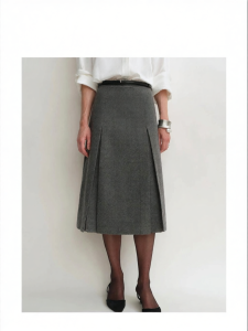 Anti-pilling A-line Skirt Narrow Waist
