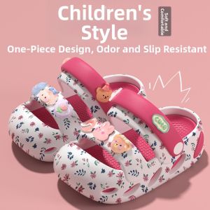 Floral Crystal Girl Childrens Summer Princess Sandals Slip Resistant