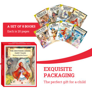 Set of 8 English Childrens Storybooks: Classic Little Red Riding Hood Ages 3-6 Multiple Sizes Beginner Books