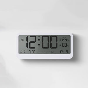 Digital Electronic Clock Night Vision Glow in the Dark Smart Home Decor Desk Clock Student Alarm Clock Plastic Material