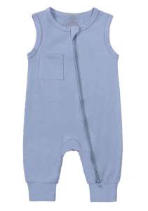 [LIL BUBBA] BAMBOO ZIPPER BABY ROMPER ONESIE BABY CLOTHES
