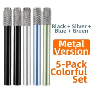 Metal Pencil Extender Lengthener Short Pencil Charcoal Sketching Color Pencil Universal Clip-On Extension Rod for Art Students Elementary School Kids