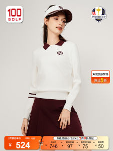 RyderCup Golf Womens Knitwear Collared Sweater Autumn College Style RF232WK174 Casual Sportswear Online And Offline Sales