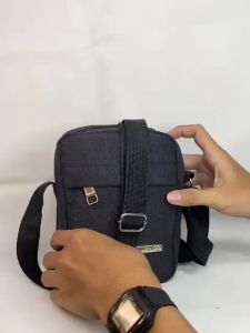 Tas Selempang Pria Slingbag Kanvass Drill Premium Kotak Terbaru Terlaris - YS19