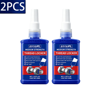 LOOLIFL Red Thread Locker 271 Nuts-Bolts Locker Screw Adhesive Threadlocker Seal Fasteners Anaerobic Curing Metal Glue Rustproof