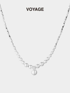 ZHENGZHAO | French Style Shattered Silver Pearl Party Wear Lightweight Luxury Choker
