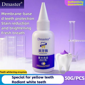 Dmaster purple toothpaste Teeth Whitening Enzyme 50G Toothpaste Remove Plaque Stains Mousse Cleaning Oral Hygiene Dental Tools Fresh Breath Beauty Health App