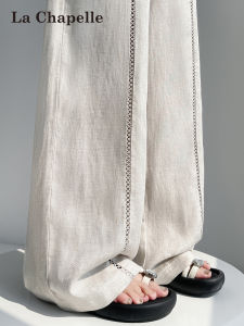La Chapelle | Elegant Lightweight Breathable Ramie Linen Wide Leg Pants