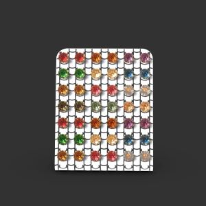 EARRINGS EARRING EAR STUD STUDS JEWELRY JEWELLERY HOLDER STORAGE ORGANIZER MINI SMALL RACK CASE SHOWCASE DISPLAY STAND CLEAR ACRYLIC 42 HOLES TEMPAT PENYIMPANAN RAK PAJANGAN ANTING PERHIASAN AKRILIK BENING TRANSPARAN MOTIF PATTERN FREESTYLE GEOMETRIC-14