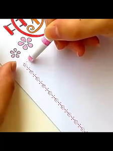 3/6 PCS Magic Border Pen Paper Magic Border Stamp Pen Magic Border Pen Grace Grip Pen Rollerball Tip Design