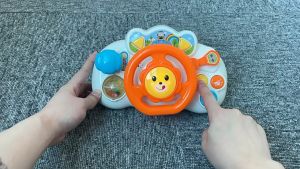 Steering Wheel Toy  Baby Pretend Play Driving Toy Baby Interactive Learning Toy for Toddler Educational Baby Musical Toy Light Sound for Preschool Kids