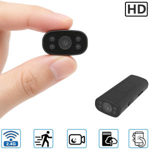 Compact Indoor Security Camera Mini WiFi Surveillance Cam Motion Alert Remote Monitor for Home Office Pet Monitoring