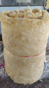 ใยแก้วสีเหลือง ใยแก้วYY ยัดปลายท่อไอเสีย motorcycle ม้วนใหญ่   ขนาด 60 x400 เซนติเมตร