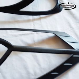 Paket Garnish Lampu Depan Belakang Mobilio Cover Lampu Garnish Mobilio 2012 - Up Type E Hitam Doff