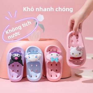 MONLEYTA | Dép đi trong nhà mùa hè chống trượt EVA cho bé gái Dép đi trong nhà chống thấm nước thoải mái dễ thương hoạt hình