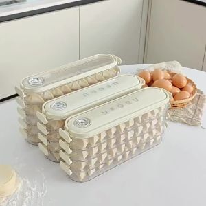 Multilayer Food-grade Sealed Freezer Storage Box for Dumplings