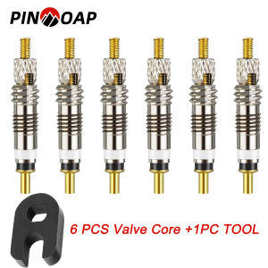 Bicycle Valve Core Bicycle Spare Replacement Presta Valve Core Silver Detachable Bike Tire Tyre French Air Pump Bring Tools