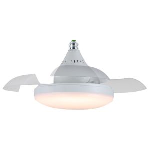 Quạt Trần JOYINLED Màu Trắng Có Đèn LED Và Điều Khiển Từ Xa - Cánh Quạt Có Thể Thu Vào Êm Ái 3 Tốc Độ Điều Chỉnh Độ Sáng Tiết Kiệm Năng Lượng Hiện Đại