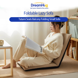 DreamHug Folding Floor Chair Lazy Sofa Chair Tatami Japanese-Style Folding Sofa Bay Window Cushion