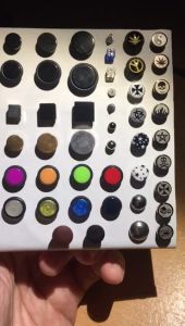 Anting Magnet Pria Blue Metalic - Rubber