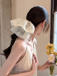 Delicate Lace Hair Ties for Women Thin Mesh Multi-Layer Head Flowers Summer New Style Fashionable Hair Accessories Fresh out