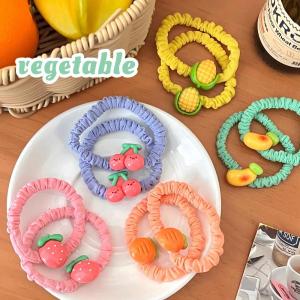 SHANNAIER | Creative Cherry Shaped Ins Cute Sweet Kawaii Student Hair Circle Accessories