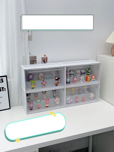 กล่องใส่โมเดล คอนเทนเนอร์ อะคริลิคใส มีไฟ LED กล่องใส่ ตู้โชว์ตุ๊กตา ของสะสม ประกอบง่าย กล่องโชว์โมเดล พร้อมส่งจากไทย