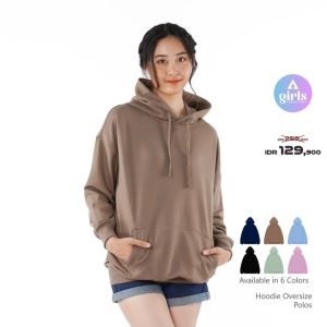 Aerostreet Hoodie Oversize Polos Gelap Woman KAD02