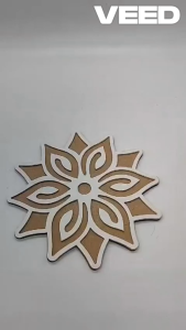 Reusable MDF Rangoli Template Mat 4–6 Inch | Traditional Kolam Stencil for Diwali Pooja Festivals Home Entrance & Floor Decoration (Pack of 1 Pc)
