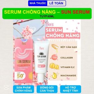 Serum chống nắng Sun Serum iLas tuýp 60ml thấm nhanh trên da không bết dính không vệt trắng
