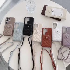 Crossbody Wallet with Card Holder Phone Case for Samsung Galaxy S26 Ultra S25 S24 S23 S22 S21 Plus A55 A16 A26 A56 Leather Cover
