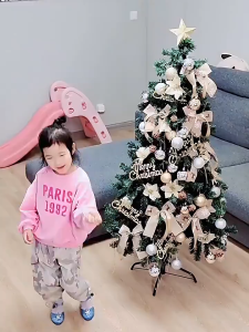 LINNINI aksessoris Pohon Natal 1 Set Lengkap Merry Christmas