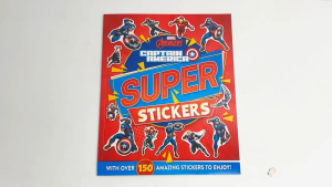 Marvel Avengers Captain America Super Sticker Book & 150+ Stickers